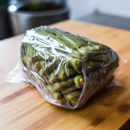 保鲜膜包天麻防水分流失