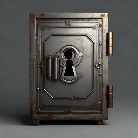 保险柜钥匙孔位置
