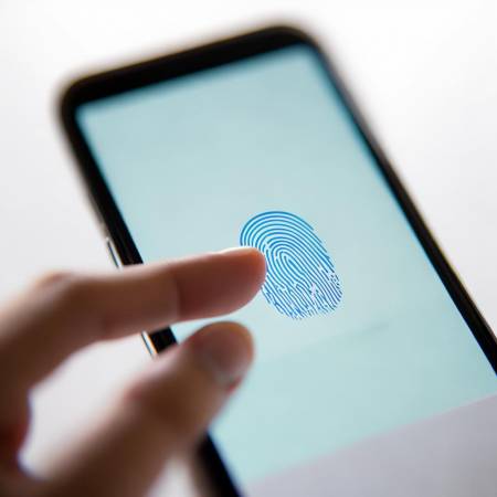 指纹录入,手指触碰图标