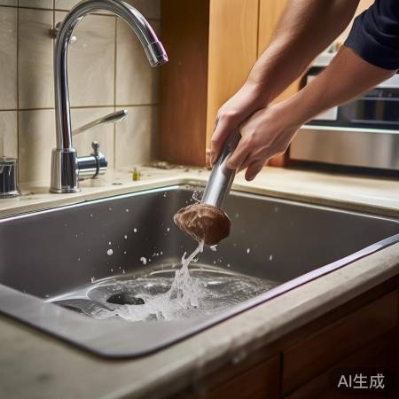 洗衣机下水管堵塞,快速解决法