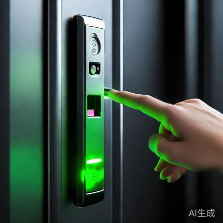 指纹录入,绿灯亮,按即可。