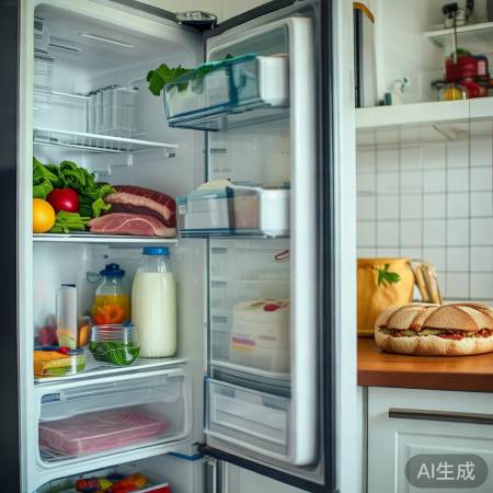 “易变质食品放冰箱”