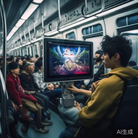 地铁变家庭影院