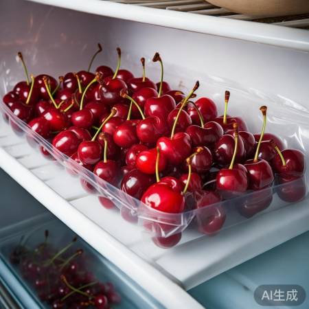 樱桃入冰箱,袋装防潮保鲜