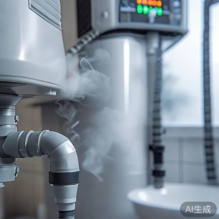 更换塑料管,重启测试热水器