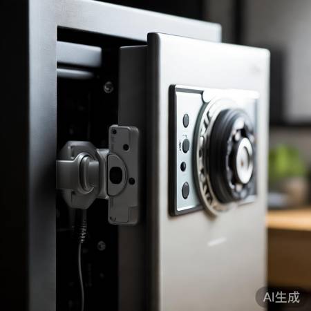 保险柜关闭,定期检查电源锁