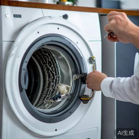 检查洗衣机水泵