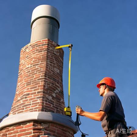 测量烟囱倾斜度