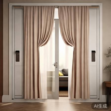 防盗门安装窗帘的巧妙方法