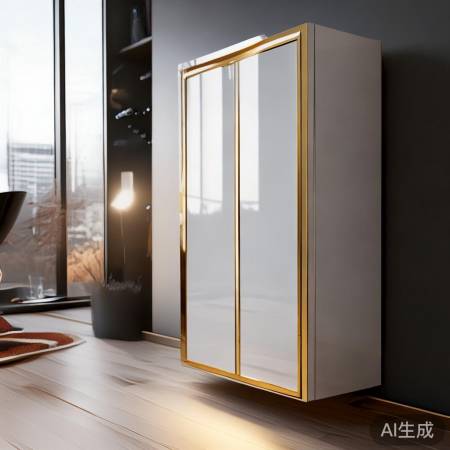 网红爆款！白色金边酒柜，品味生活新风尚