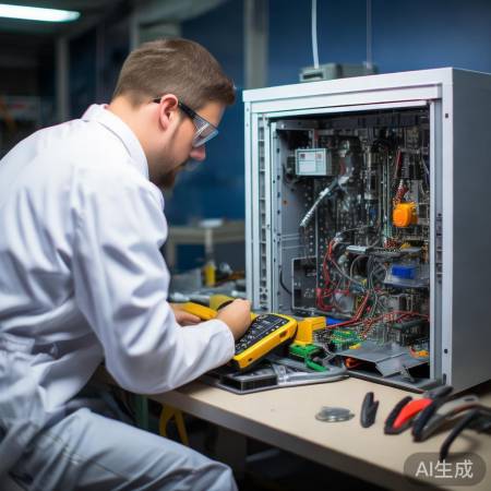 拆解电路板，检测故障