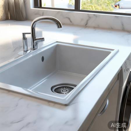 洗衣机与洗漱盆同下水设计：双重清洁空间新体验