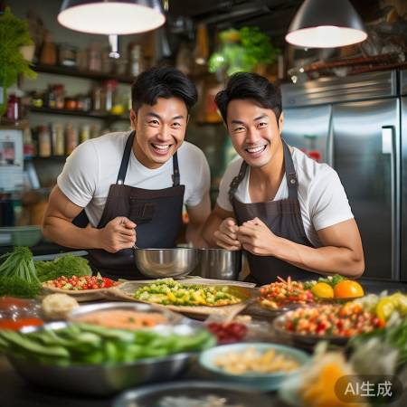 王嘉尔黄景瑜兄弟美食互动