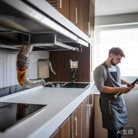 集成灶下排烟管积油问题及解决方案