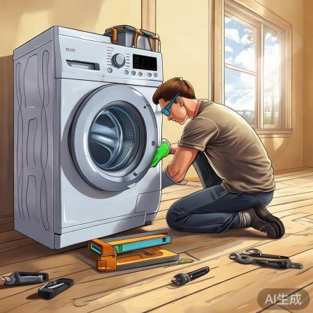 滚筒洗衣机稳固安装步骤图解