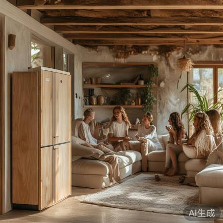 家居风格新选择：客厅冰箱装修效果图鉴赏