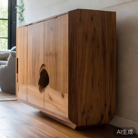 红酒柜效果图：现代简约风格家用储酒柜鉴赏