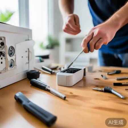 安装空气能热水插座,螺丝刀即可