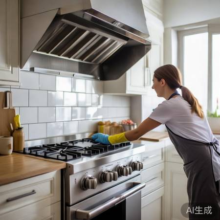 油烟机定期清洗,厨房更卫生