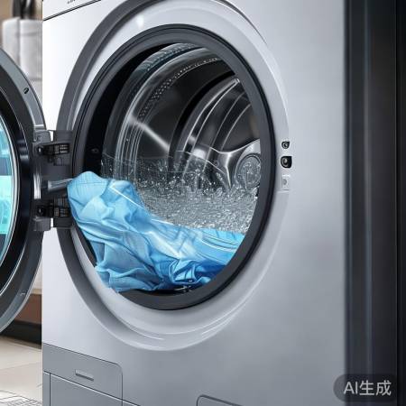 洗衣机进水洗涤衣物