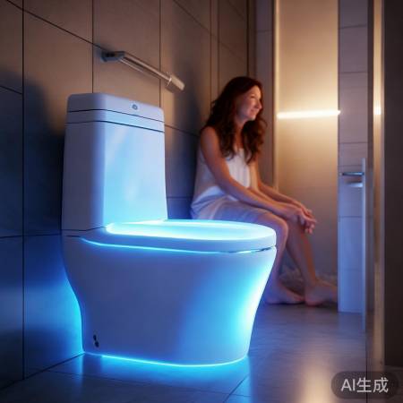 智能马桶轻松排水，告别卫生间困扰