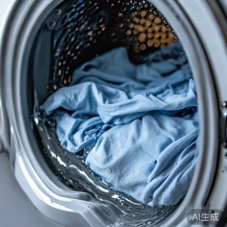 洗衣机带水正常