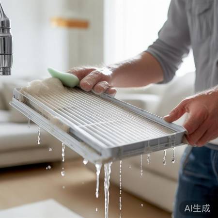 清洁空调滤网,确保空气清新