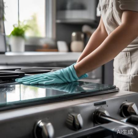 清洁油烟机玻璃面