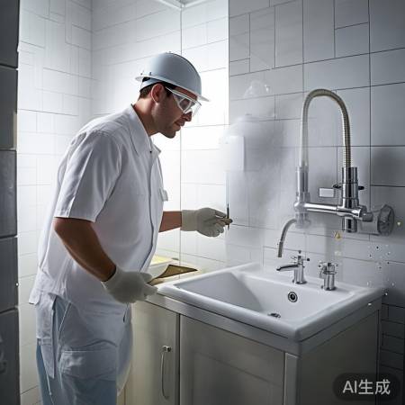 清理现场,解决热水器问题