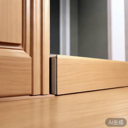 门板与框贴合，选色自然填缝