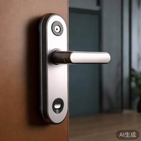 智能锁体手感佳,防猫眼设计提升