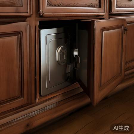 保险柜最佳安装位置：橱柜内部隐藏方案