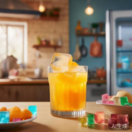 “大冰块+果汁,清凉升级”