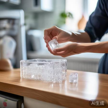 冰箱冰小而卫生吃