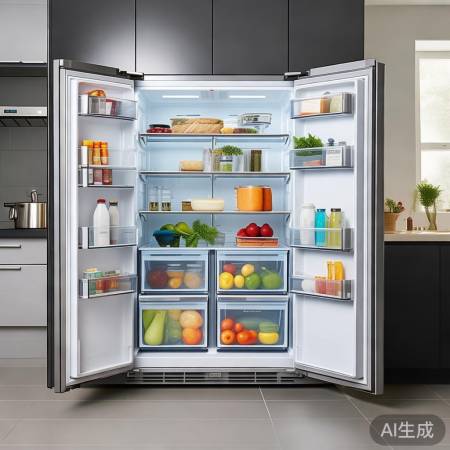 “康师傅冰箱,空间大,保鲜好”