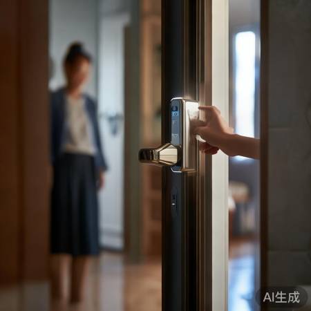 指纹锁,一按即开,外出无忧