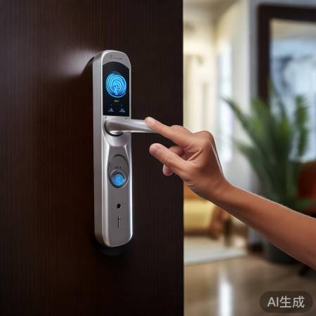 指纹锁安全可靠，勿泄露指纹信息