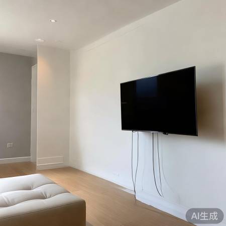 墙面平整,电视美观耐用
