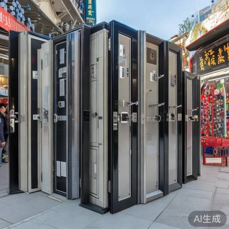 建阳防盗门市场热闹