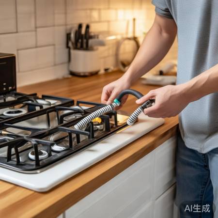 燃气灶开关更换教程