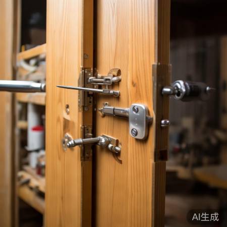 防盗门调门框技巧分享