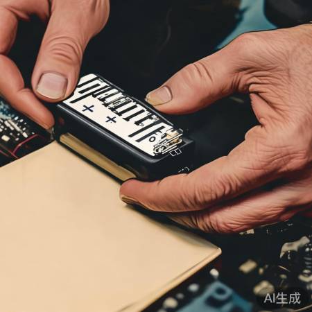 电池正负极有标记