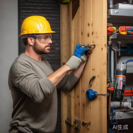 准备博士智能锁及工具