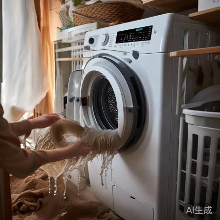 洗衣机竖管道堵塞解法