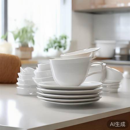 餐具摆放整齐，消毒更有效