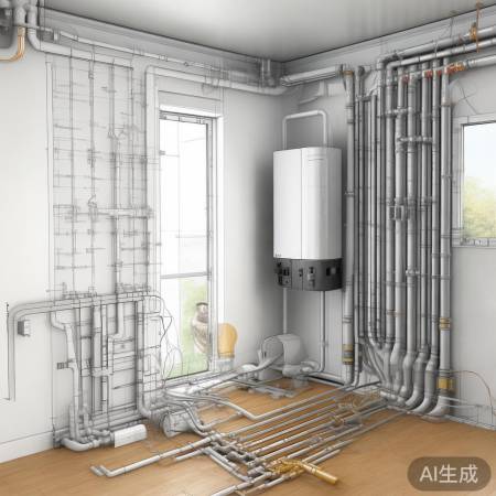 管道铺设要点：冷热水管分开，排