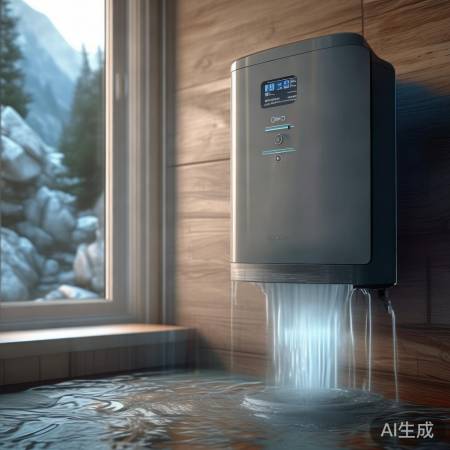 壁挂炉预热，水声潺潺。