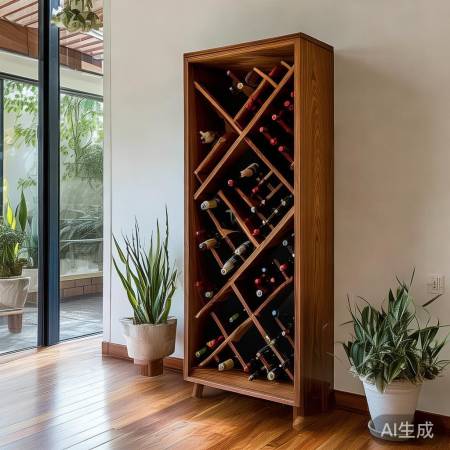 酒柜红酒架斜装定制，家居新选择