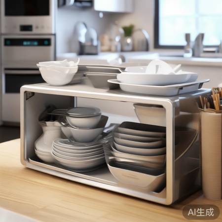 “厨房亮堂分类收纳架”