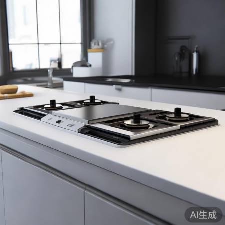 一体燃气灶，空间省心，技巧受限